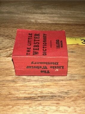 The Little Webster Dictionary Red Miniature Book